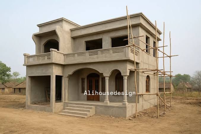 Contemporary home facade